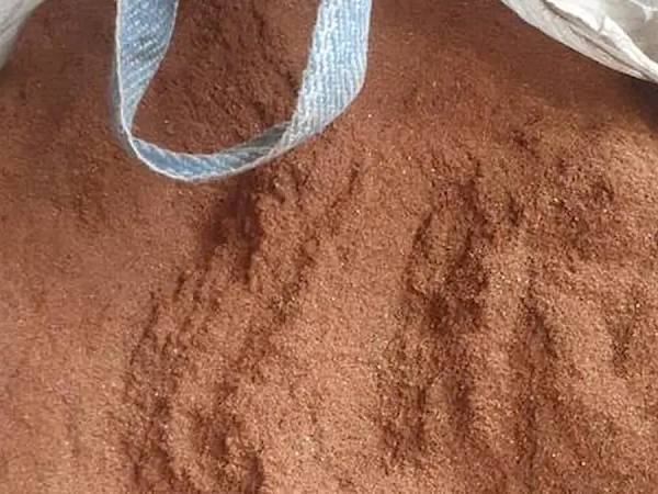 Big-bag içinde geri kazanılmış ince bakır granül